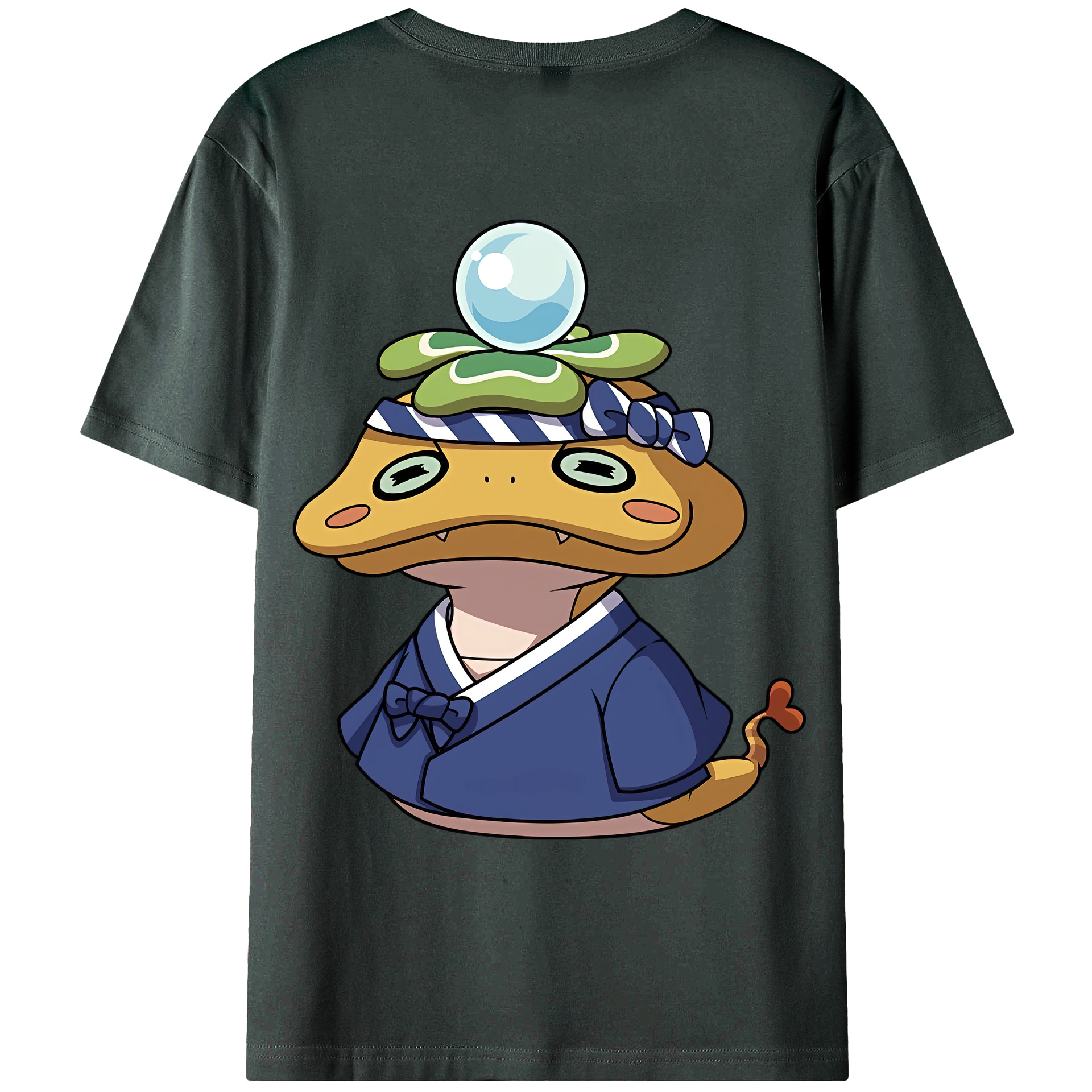（画像用） 妖怪ウォッチ Yo-kai Watch 綿100％ メンズ半袖Tシャツ（バックプリント） 通気性